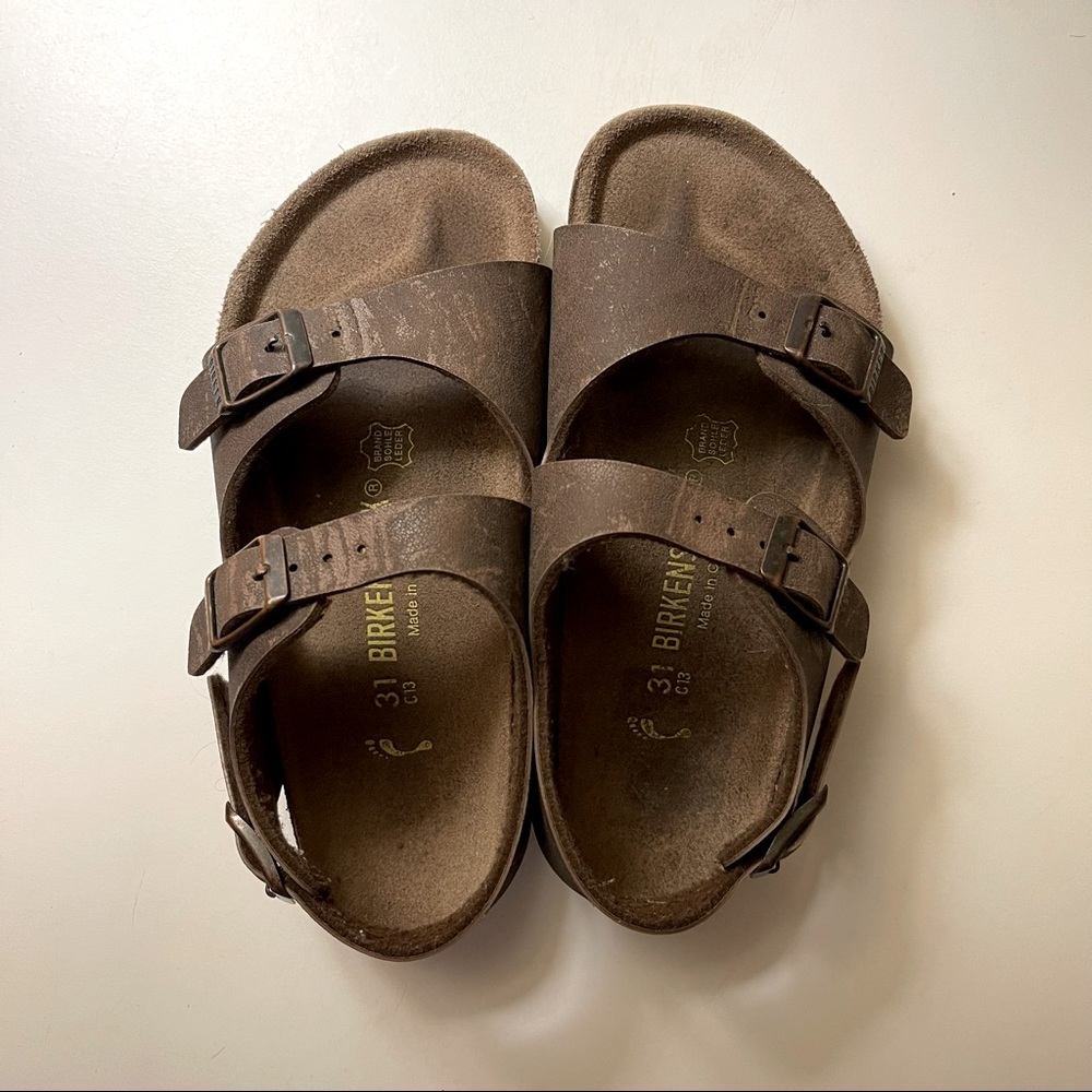 Birkenstock Milano kids leather shoe